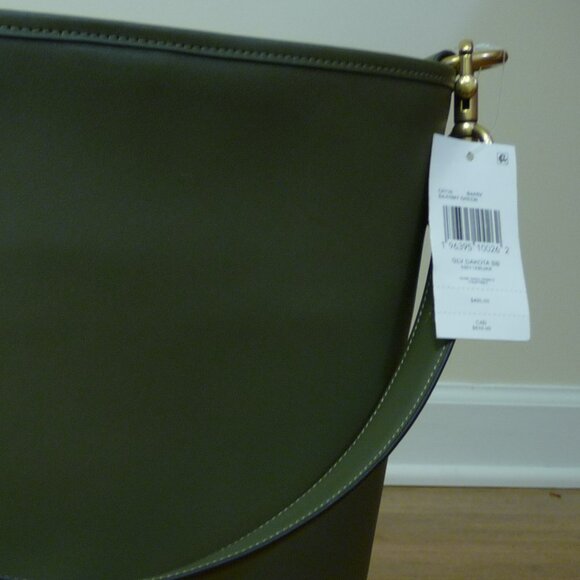 Coach Dakota Bucket Bag - Army Green NWT - Picture 5 of 15